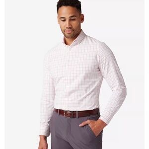 MIZZEN + MAIN MADE IN USA Shirt Trim Fit Mens S Leeward $138 Long Sleeve Stretch